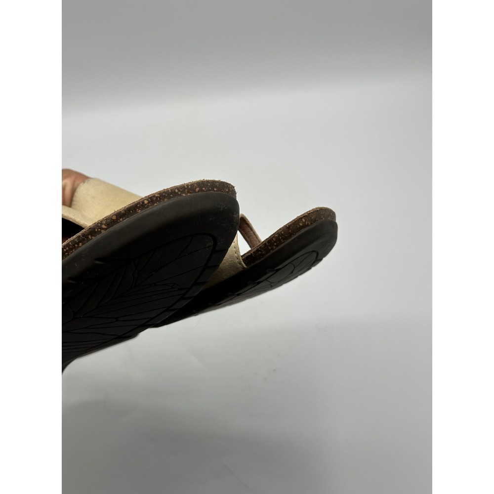 Dansko Women Size 41 US 10 Leather Comfort Orthotic Cork Footbed Sandals Beige - Picture 9 of 15